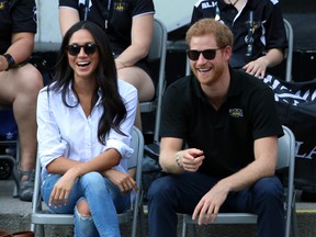 Prince Harry and Meghan Markle pictured together at the Invictus Games in Toronto on September 25th 2017.