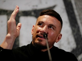 New Toronto Wolfpack signing Sonny Bill Williams holds a press conference at Emirates Stadium, London, on November 14, 2019.