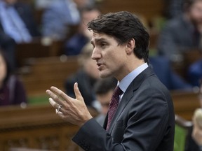 Prime Minister Justin Trudeau responds to a question during Question Period in the House of Commons Monday December 9, 2019 in Ottawa. Trudeau is asking his Finance Minister to cut taxes as promised but also keep enough "fiscal firepower" in the tank in case the economy goes south.