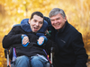 Jeffrey Tremblay and his father Paul in October 2018.