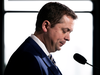 Conservative leader Andrew Scheer at a campaign stop in Winnipeg, Oct. 14, 2019.