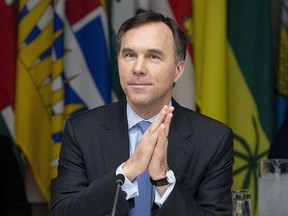 Finance Minister Bill Morneau attends a meeting with provincial counterparts on Dec. 17, 2019, in Ottawa.