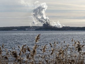 The Northern Pulp mill in Abercrombie Point, N.S., is viewed from Pictou, N.S., December 13, 2019.