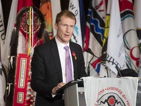 Indigenous Services Minister Marc Miller speaks at the AFN Special Chiefs Assembly in Ottawa, Tuesday, Dec. 3, 2019. The federal government is committing $2.5 million dollars over the next two years to support the delivery of mental wellness services and prevention programs for Indigenous youth across Saskatchewan.