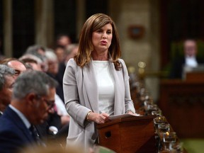Interim Conservative leader Rona Ambrose asks a question during question period in the House of Commons on Parliament Hill in Ottawa on Tuesday, May 16, 2017. Now that Andrew Scheer has revealed his decision to resign as Conservative leader, the party will start getting ready for the race to replace him.