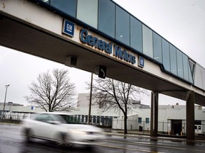 The Oshawa General Motors car assembly plant is seen in Oshawa, Ont., Monday Nov 26 , 2018. General Motors is winding down production at its Oshawa assembly plant as an era of vehicle production comes to a close for the Ontario city.