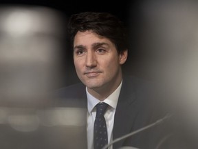 Prime Minister Justin Trudeau speaks with