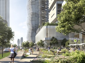 Mississauga's MCity will see 10 new residential towers over the next decade-to-15 years, and a dedicated LRT on Hurontario St. is key to the planning.