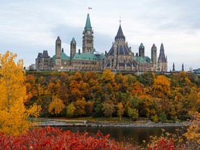 Parliament Hill is seen in Ottawa on Oct. 22, 2019, the morning after the federal election.