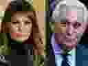 U.S. First Lady Melania Trump and Roger Stone, longtime friend to President Donald Trump. 