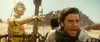 Poe Dameron (Oscar Isaac), right, with C-3PO and Finn (John Boyega) in Star Wars: The Rise of Skywalker.