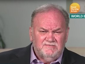 Thomas Markle appearing on Good Morning Britain.