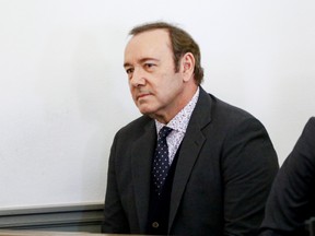 Actor Kevin Spacey attends his arraignment for sexual assault charges at Nantucket District Court on January 7, 2019 in Nantucket, Massachusetts.