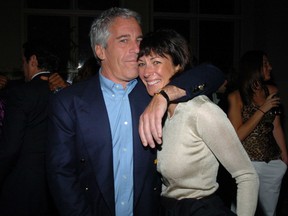 Jeffrey Epstein and Ghislaine Maxwell attend de a concert  at Cipriani Wall Street on March 15, 2005 in New York City.