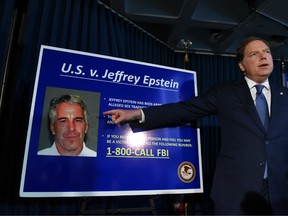 U.S. Attorney for the Southern District of New York Geoffrey Berman announces charges against Jeffery Epstein on July 8, 2019 in New York City.
