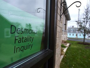The Desmond Fatality Inquiry is being held at the Guysborough Municipal building in Guysborough, N.S. on Monday, Nov. 18, 2019. A high-profile inquiry is set to begin today in rural Nova Scotia, not far from where Lionel Desmond, an Afghan war veteran with PTSD, fatally shot his mother, wife and daughter before turning the gun on himself.
