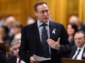 Justice Minister Peter MacKay answers a question during Question Period in the House of Commons in Ottawa on Thursday, March 26, 2015. The former Conservative cabinet minister says he's in the running for leadership of the federal Conservatives.