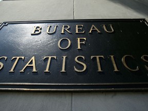 A plaque on the Statistics Canada building is pictured in Ottawa on Wednesday, July 3, 2019. Statistics Canada is planning to move its information holdings to the digital cloud -- a shift the national number-crunching agency acknowledges will prompt questions about the protection of sensitive data.