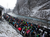 Climate activists take part in a march to highlight issues surrounding climate change at the World Economic Forum Davos (WEF), through the Chlus gorge along the Landquart river near Landquart, Switzerland January 19, 2020.