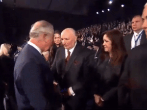 In a video making the rounds on social media, Prince Charles appears to snub U.S. vice president Mike Pence by not shaking hands with him.
