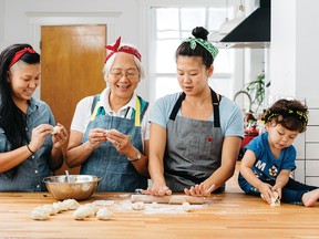 Dumpling folding party