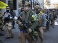 Gun rights advocates at a rally near the state capitol building on Jan. 20, 2020 in Richmond, Virginia.