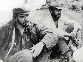 Che Guevara, left, with bodyguard Harry Villegas.