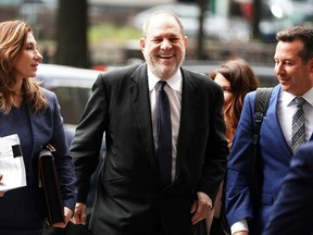 Film producer Harvey Weinstein arrives for a court hearing in New York, New York, U.S., April 26, 2019.