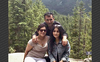 Ayeshe Pourghaderi and Fatemeh Pasavand, pictured with their father/husband, Amir Pasavand, who was not on the plane.