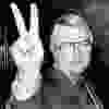 John Crosbie flashes a victory sign to a photographer on Dec. 14, 1979.