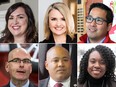 The Ontario Liberal leadership candidates. Top row from left: Kate Graham, Brenda Hollingsworth and Alvin Tedjo. Bottom row from left: Steven Del Duca, Michael Coteau and Mitzie Hunter.