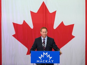 Peter MacKay launches his campaign for leadership of the Conservative Party of Canada, in Stellarton, N.S., on Jan. 25, 2020.