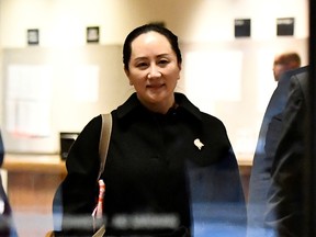 Huawei Chief Financial Officer Meng Wanzhou at her extradition hearing at B.C. Supreme Court in Vancouver, Jan. 22, 2020.