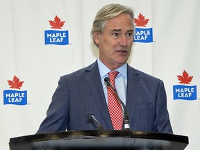 Maple Leafs Foods president and CEO Michael H. McCain has criticized the U.S. government for escalating tensions in the Middle East.