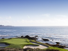 A view of Pebble Beach golf  links, Monterey, California, USA