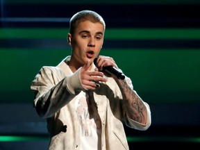 Justin Bieber performs a medley of songs at the 2016 Billboard Awards in Las Vegas, Nevada, U.S., May 22, 2016.