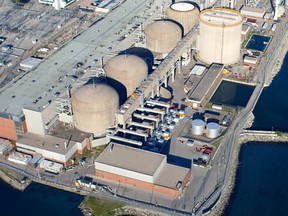 The Pickering Nuclear Generating Station near Toronto is seen in an undated aerial photo.