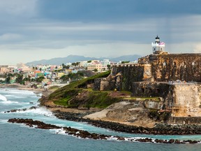 Castillo San Felipe del Morro near San Juan Bay, Puerto Rico.