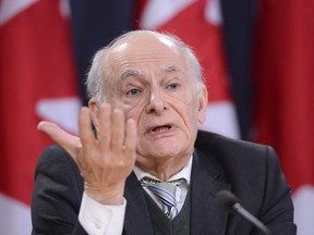 B'nai Brith Senior Legal Counsel David Matas answers a question during a press conference at the National Press Theatre in Ottawa on Monday, Jan. 13, 2020.