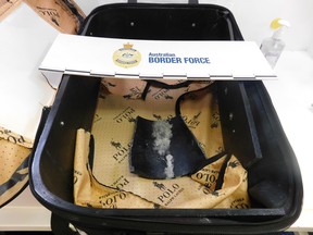 Luggage of Canadian contain secret stash of methamphetamine, Australian police said