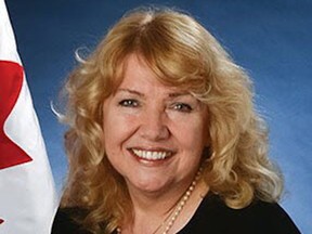 Sen. Lynn Beyak is shown in this undated handout photo. She was removed from the Conservative Party caucus after refusing to remove a racist letter on her Senate website.