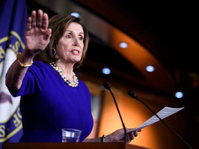 Speaker of the House Nancy Pelosi (D-CA) speaks during a weekly press briefing on Capitol Hill February 6, 2020, in Washington, DC.