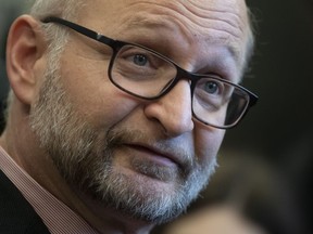 Minister of Justice and Attorney General of Canada David Lametti speaks about a sexual assault bill in the Foyer of the House of Commons in Ottawa, Tuesday February 4, 2020.