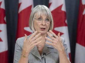 Minister of Health Patty Hajdu responds to a question during an update on the coronavirus situation on Monday, February 3, 2020 in Ottawa.