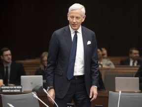 Canada's Ambassador to China Dominic Barton waits to appear before the House of Commons committee on Canada-China relations in Ottawa, Wednesday, February 5, 2020.