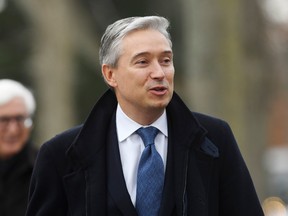 Liberal MP Francois-Philippe Champagne arrives for the cabinet swearing-in ceremony in Ottawa on Wednesday, Nov. 20, 2019.