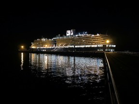 The cruise ship MS Westerdam at dock in the port of Sihanoukville, Cambodia February 15, 2020.