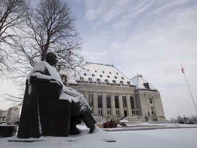 The Supreme Court of Canada is seen, Thursday January 16, 2020 in Ottawa.
