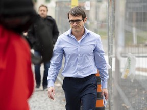 Cameron Ortis, a senior intelligence official at the RCMP, leaves the courthouse in Ottawa after being granted bail on October 22, 2019.