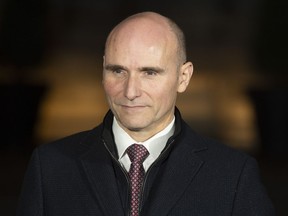 President of the Treasury Board Jean-Yves Duclos speaks with the media following a ceremony at Rideau Hall in Ottawa, Wednesday November 20, 2019. The federal government is being urged to increase the amount of diversity within the senior ranks of the public service.